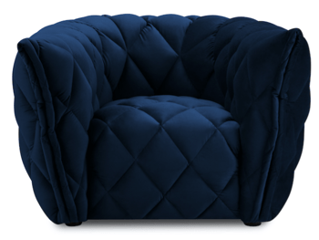Fauteuil design exclusif "Flandrin" - bleu roi