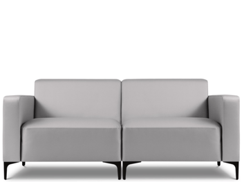 Hochwertiges, modulares 2-Sitzer Outdoor Sofa „Kos“/ Grau