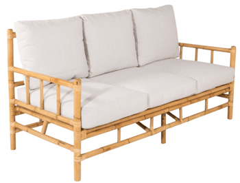 3-Sitzer Sofa „Cane“ aus Bambus und Rattan