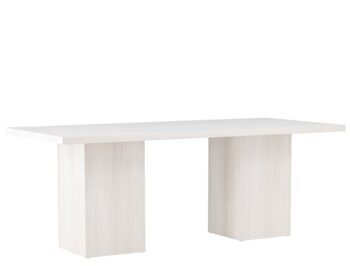 Table de salle à manger rectangulaire "Olga" 200 x 100 cm, whitewash