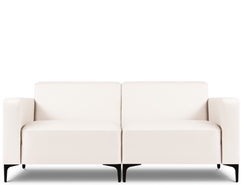 Hochwertiges, modulares 2-Sitzer Outdoor Sofa „Kos“/ Weiss