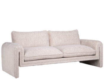 3-seater designer sofa "Sandro" Lovely Cream