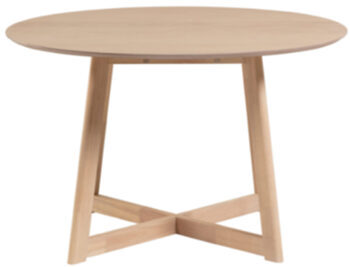 Runder Tisch Mary Ø 120 cm aus furnierter Eiche