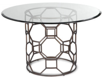 Table ronde design "Central" Ø 120 cm - Bronze