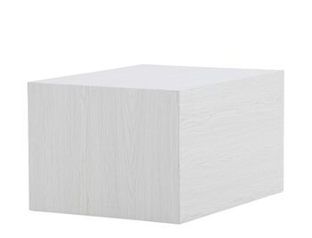 Design coffee table "York low" 80 x 60 cm - Whitewash
