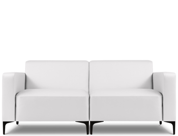 Hochwertiges, modulares 2-Sitzer Outdoor Sofa „Kos“/ Hellgrau
