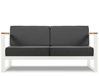 Outdoor 2 seater sofa "Tahiti" - dark gray
