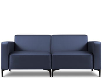 Canapé d'extérieur modulaire 2 places de haute qualité "Kos"/ bleu