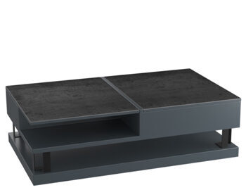 Functional design dining coffee table "Milano", 120 x 70 cm