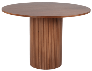 Round design dining table "Bianca" Ø 110 cm - Mocca