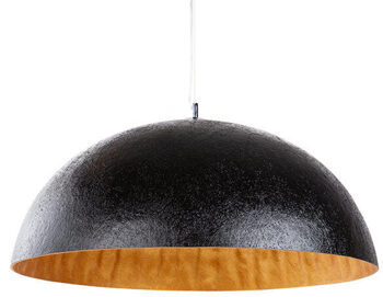 Extra large hanging lamp "Glow" Black/Gold - Ø 70 cm