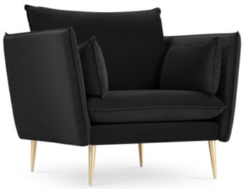 Design armchair Agate - Black