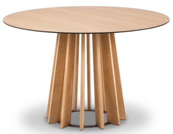 Solid design table "Mojave" oak wood - nature