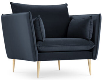 Design armchair Agate - night blue