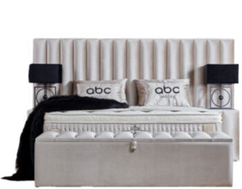 Lit Boxspring design "Oscar" avec matelas, surface de couchage : 160 x 200 cm