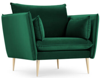 Design armchair Agate - Emerald green