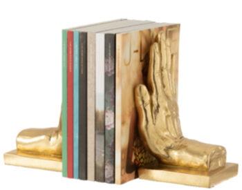 Bookends set "Holding hands" - gold