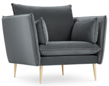 Design armchair Agate - Dark grey