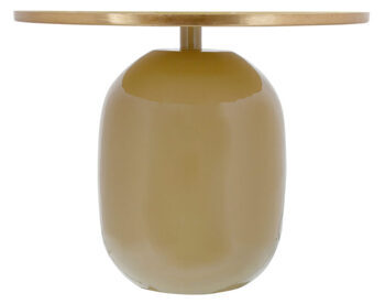 Side Table Coral Gables - Lightkhaki/Gold