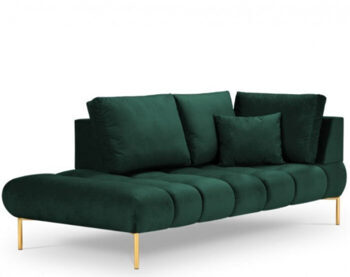 Design-Chaiselongue "Malvin" - Smaragdgrün