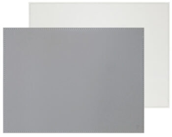 Rechteckiges Wende-Tischset Duo 40 x 30 cm Grau/Weiss
