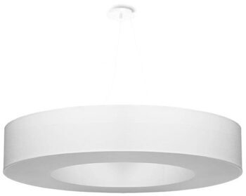 Modern chandelier "Saturno XC" - White