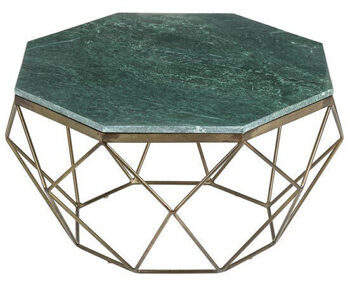 Marble coffee table "Diamond" Ø 70 cm - Green