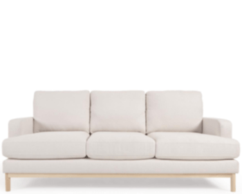 3-Sitzer Design Sofa „Michaela“ mit abnehmbaren Bezügen - Bouclé Beige
