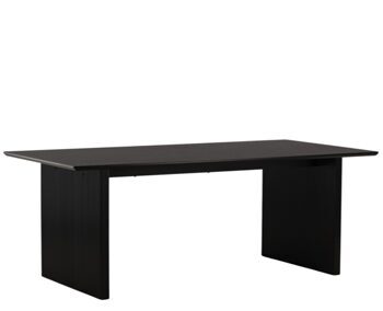 Table de salle à manger rectangulaire "Vail" 200 x 100 cm, noir