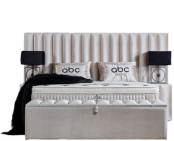 Lit Boxspring design "Oscar" avec matelas, surface de couchage : 180 x 200 cm