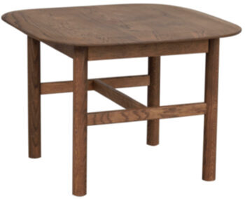 High-quality side table "Hammond" 62 x 62 cm - Brown oak
