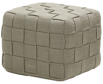 In-/Outdoor Hocker Cube Taupe 48x48 cm