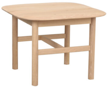 High-quality side table "Hammond" 62 x 62 cm - light oak