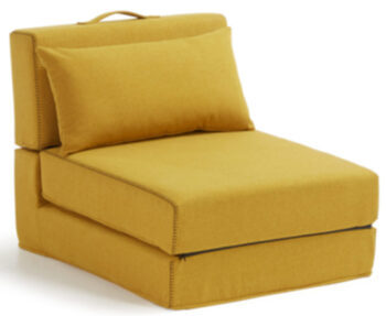 Holly Fold Out Lounge Chair - Mustard Yellow
