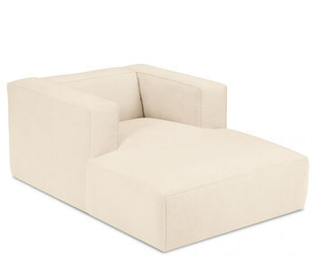 Designer chaise longue "Muse" - with corduroy cover