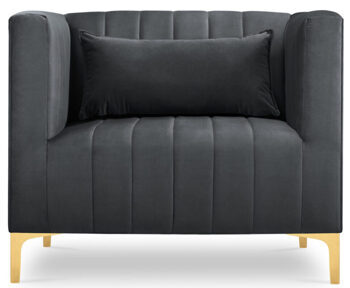Annite sofa chair with gold coloured legs