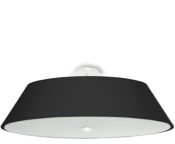 Modern ceiling lamp "Vega LX" - Black