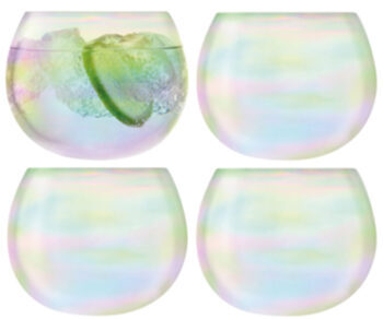 Mundgeblasene Tumbler-Gläser Bubble Balloon (4er-Set)