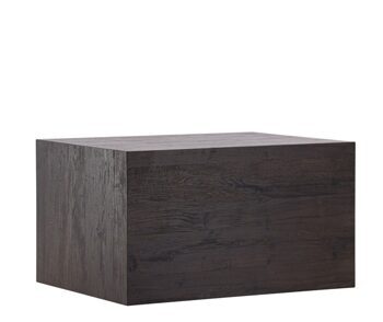 Design coffee table "York low" 80 x 60 cm - Mocca