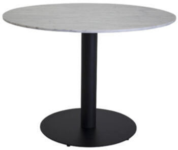 Round marble dining table Estelle Black/White Ø 106 cm