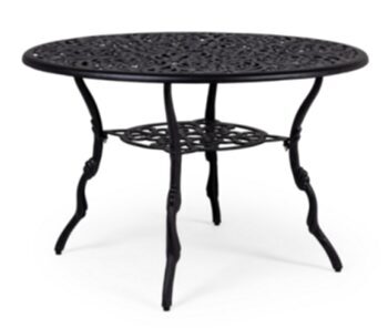 Nostalgic "Victoria" garden table Ø 110 cm - black