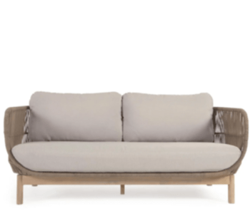 Outdoor 3 seater design sofa "Catalino" 180 cm - Beige