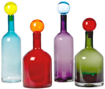 Set of 4 Bubbles & Bottles 44 cm - Multicolor