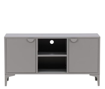 TV Lowboard „Piring“ 120 x 63 cm, Light Grey