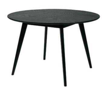 Round Table "Yumi" Black Ø 115 cm