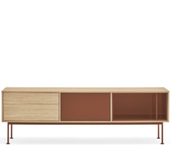 Design lowboard "YOKO" Arkilla/oak - 180 x 59 cm