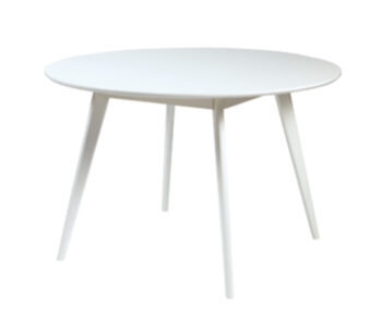 Round Table "Yumi" White Ø 115 cm