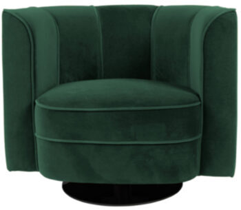 Swivel lounge chair "Flower Green