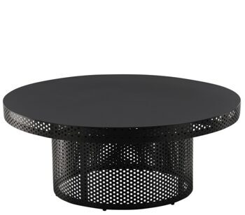 Large design coffee table "West End X" Ø 100 cm