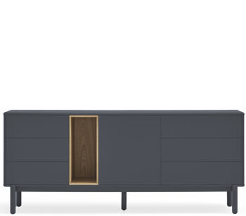 Design Sideboard „Corvo“ Anthrazit 180 x 76 cm